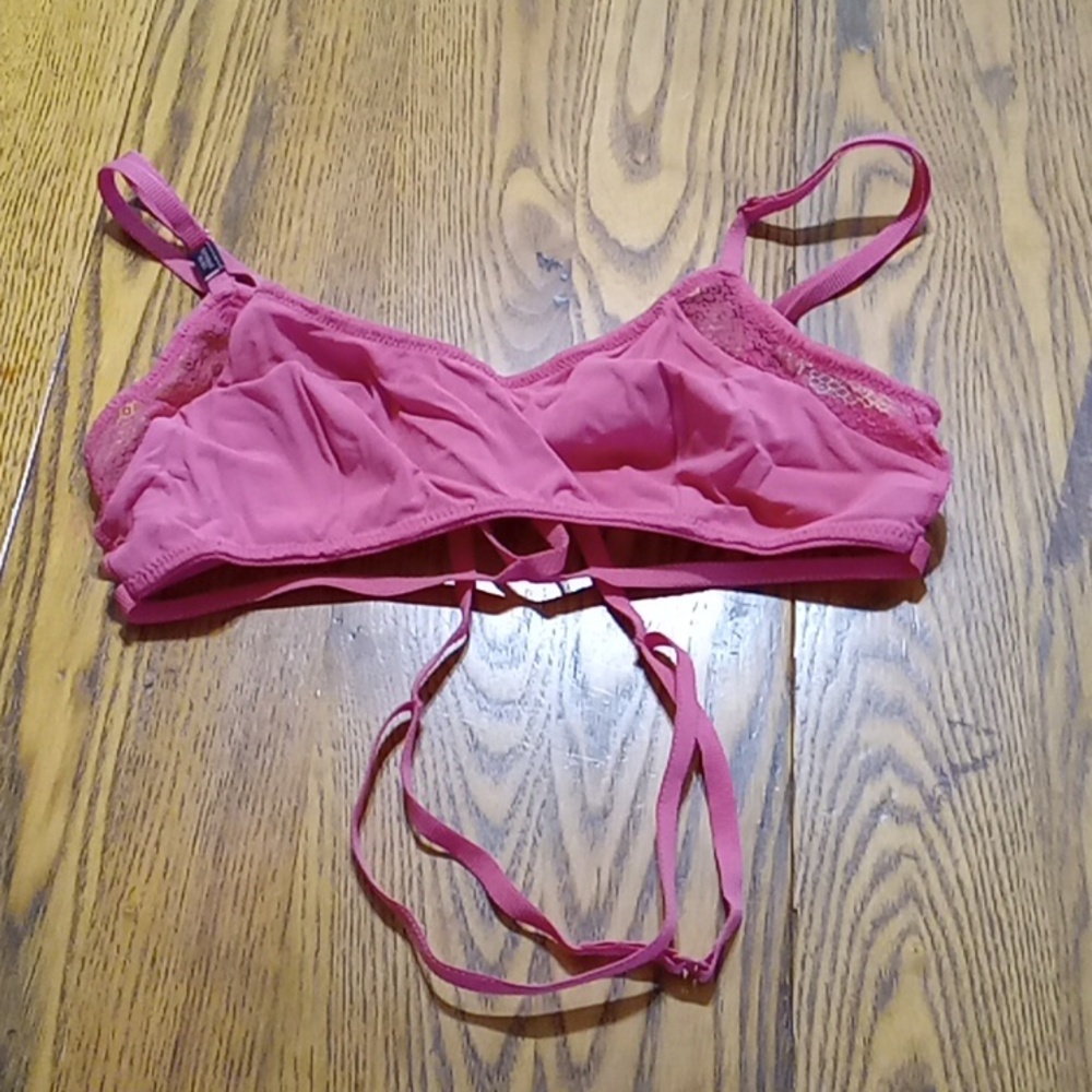 VICTORIA'S Womens MEDIUM Bra Bralette New Intimates ORANGE RUST